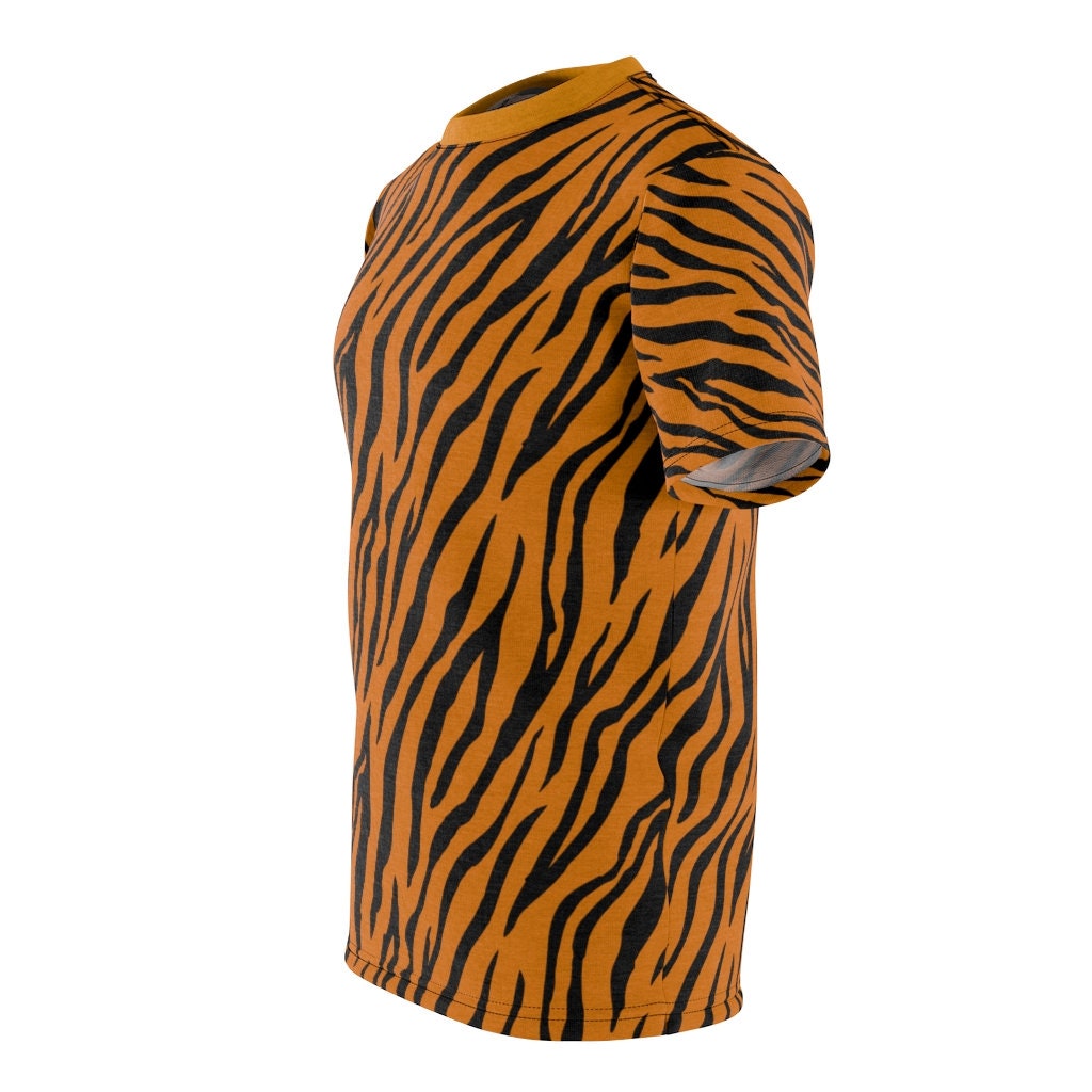 Men's Tiger Stripe Tshirt Animal Fur Pattern Shirt Etsy