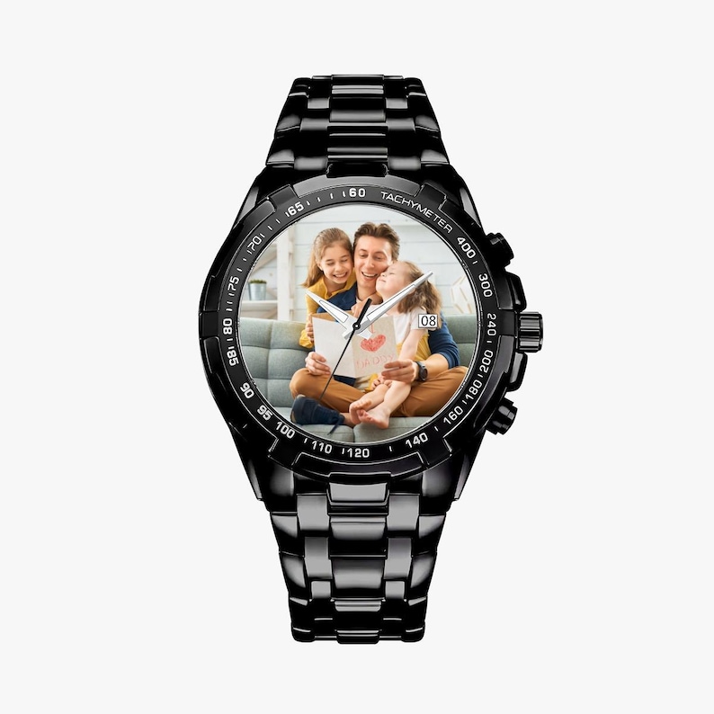 Personalized Watch, Custom Photo Watch, Mens Watch, Gifts for Him, Gifts for Dad, Personalized Father's Day Gift,Custom Watch