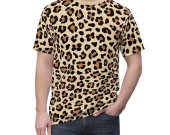 Glossy Animal Print Top / Black Gold Metallic T-shirt Glossy Animal Print Top / Black Gold Metallic T-shirt
