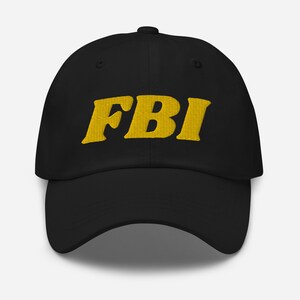 FBI Embroidered Hat | FBI Embroidered Hat Dad hat | FBI Baseball Cap | Special Agent Hat | Federal Law Enforcement Hat