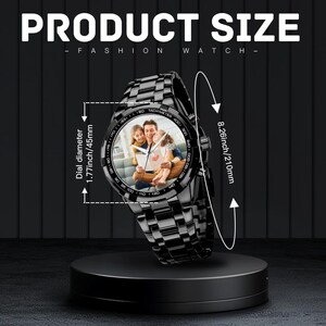 Personalized Watch, Custom Photo Watch, Mens Watch, Gifts for Him, Gifts for Dad, Personalized Father's Day Gift,Custom Watch