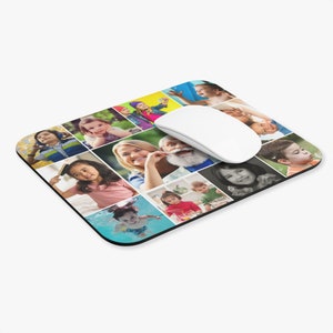 Your Photo Gallery Personalized Custom Mouse Pad | Add up to 15 Photos | Custom Photo Collage Mouse Pad | Custom Mousepad | Desk Accessories