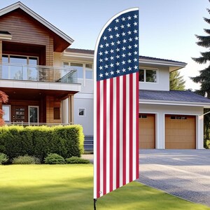 アメリカ国旗フェザーバナー 片面印刷 7月4日 愛国的な装飾 縦型 USA国旗 50星 屋外バナー イベント 店舗用