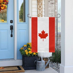 Canada Garden Flag, Size - 12&quot; x 18&quot; Double-Sided Print Polyester, Canada Flag Outdoor Decor, Gift for Canadians