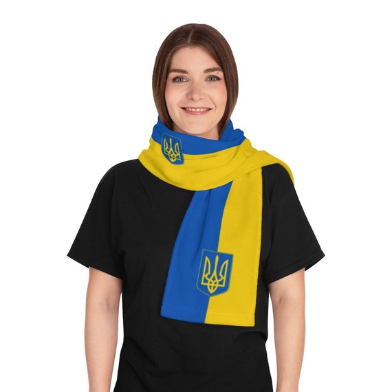 Flag of Ukraine Scarfukraine Scarf Ukraine Solidarity Etsy