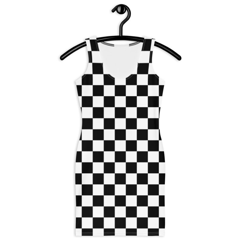 The Nanny Fran Fine Inspired Black and White Check Dress - the nanny fran fine - All Over Print T-Shirt Dress -Sublimation Cut & Sew Dress