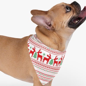 Christmas Holiday Dog Bandana - Christmas Dog Bandana - Christmas Cookies - Bandana - Holiday Bandana - Slip on Bandana