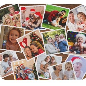 Your Photo Gallery Personalized Custom Mouse Pad | Add up to 12 Photos | Custom Photo Collage Mouse Pad | Custom Mousepad | Desk Accessories