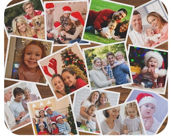 Personalized Photo Collage Mouse Pad | Custom Picture Gallery Desk Decor