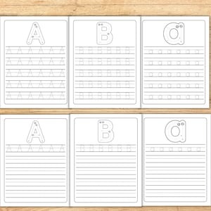 Alphabet Tracing Worksheets Printable | Letters A - Z | 104 Pages | A-Z Alphabet Writing Printables | Handwriting Worksheets | ABC Writing