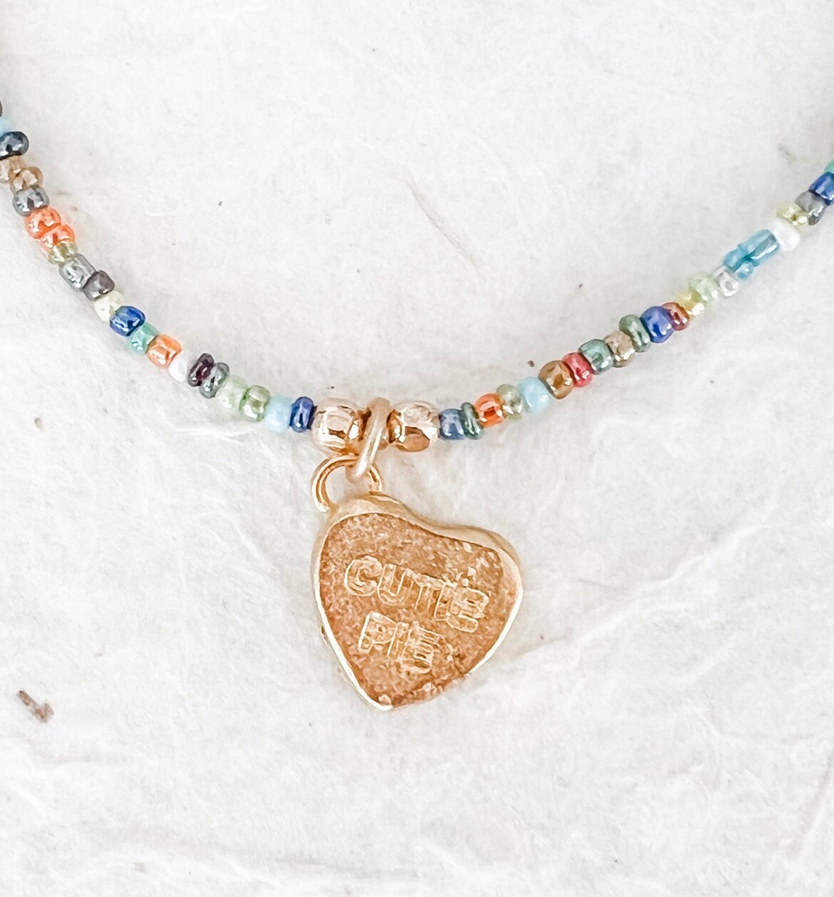 ネックレス・ペンダント VVV Glass Heart Mix Beads Necklace 4BFK423 Glass Heart Mix Beads Necklace - VVV | 60% - Asian Fashion