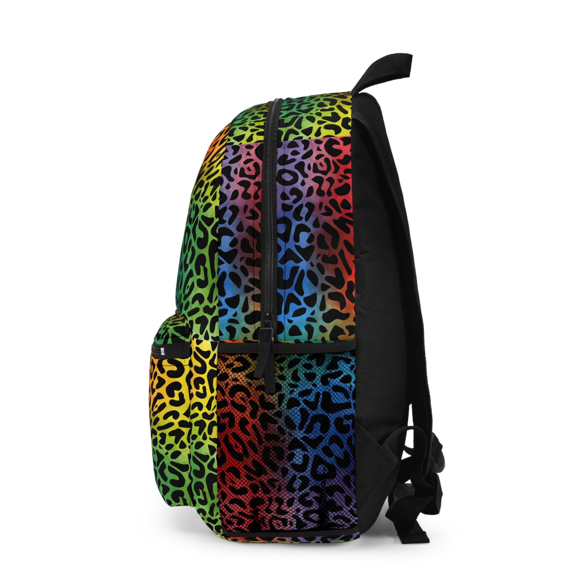 Rainbow Leopard Print Backpack | Backpack Back to School