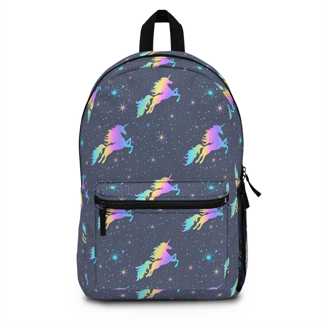 Unicorn and Stars Backpack Backpack Back to School Unicorn and Stars