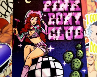 Impresión del club de ponis rosa (5x7)