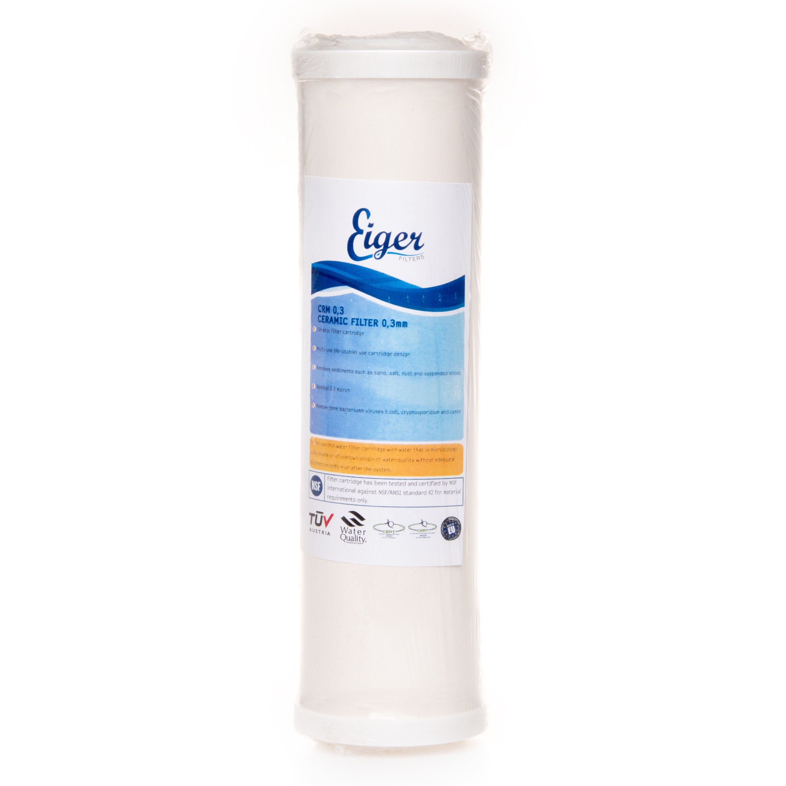 Eiger Ceramic 0 3 Micron Water Filter Cartridge Universal 10 Etsy