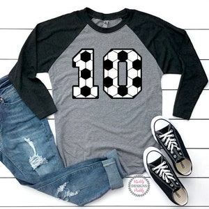 Soccer Mom Shirt, Custom Soccer Shirt, Soccer Shirt, Jersey Numbers, Soccer, Personalized Raglan, Soccer Number Shirt, Custom Soccer Tee