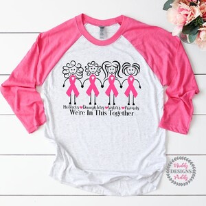 Cancer Tee, Breast Cancer Awareness Shirt, We Fight Together Shirt, Pink Ribbon Shirt, Survivor Gift, Cancer Walk Shirt, Cancer Shirt