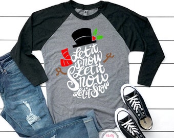 Snowman Shirt Women - Etsy