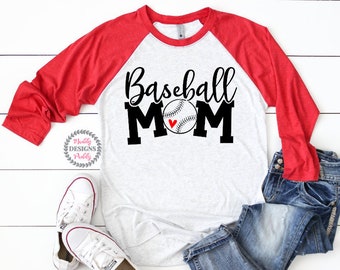 Baseball Mom Shirt, Baseball Heart Shirt, Baseball Moms, Baseball Shirts, Baseball Raglan, Baseball Mom Tee, Cute Baseball Raglan, Unisex