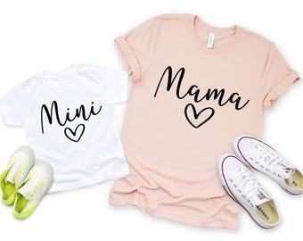 Mama and Mini Shirt, Mommy and Me Matching Shirts, Mini Me Shirt, Mommy and Me Shirts, Mother Daughter Shirts, Mommy and Me Outfits