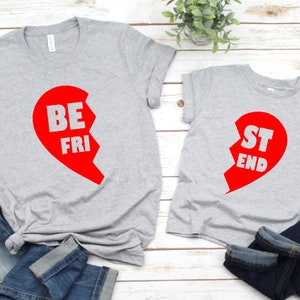 Best Friend Shirt, BFF Shirts, Best Friend Heart Shirt, Bestie Shirts, Best Friend Matching Shirts, Besties Heart Shirts, Sisters Shirts