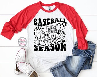 Baseball Shirt, Baseball Raglan Shirt, Baseball Season Shirt, Baseball Mom Shirt, Baseball and Peanuts Shirt, Baseball Tee, Baseball Dad Tee