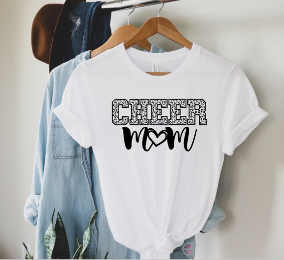 Cheer Mom Shirt, Cheer Shirt, Cheer Mom Leopard Shirt, Cute Cheer Shirt, Mom Shirts, Cheer Mama Shirt, Cheerleader, Mom Life Shirt, Cheer