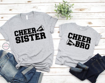 Custom Cheer Shirt, Cheer Sister Shirt, Cheer Bro Shirt, Football Sister Shirt, Football Brother Shirts, Cheer Shirt, Biggest Fan Shirt