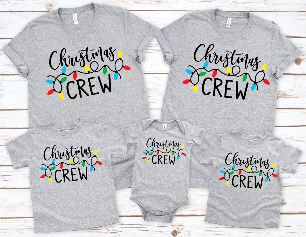 Christmas Crew Shirts Matching Christmas Shirt Christmas Etsy