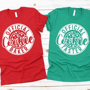 Cookie Taster Shirt, Cookie Baker Shirt, Christmas Shirt, Funny Christmas Shirt, Mommy and Me Shirts, Matching Christmas Shirts, Baking Crew