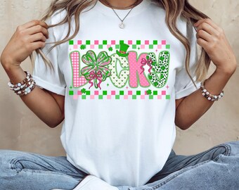 Lucky Shirt, Shamrock Shirt, St Patrick's Day Shirt, St. Paddy's Day Shirt, Irish Shirt, St Patty's Shirt, Cute Women's Tee, Lucky Holiday