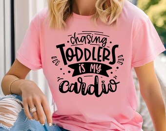 Chasing Toddlers Is My Cardio Tank Top, Chasing Toddlers Shirt, I Chase Toddlers Tank, Mom Tank, Tank Top, Mom Shirt, Funny Mom Shirt