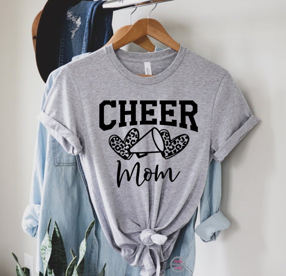 Cheer Mom Shirt Cheer Shirt Cheer Mom Leopard Shirt Cute | Etsy