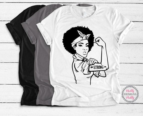 Black rosie the riveter shirt 2025