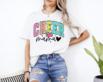 Cheer Mama Shirt, Cheer Shirt, Cheer Mom Shirt, Gift For Cheer Mom, Spirit Shirts, Cute Cheer Shirts, Cheerleading Shirts, Cheer Vibes Tees
