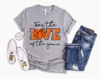 Love Basketball Shirt, Basketball Shirts, Cute Basketball Shirt, Game Day Shirt, Basketball Mom Shirt, Women's Basketball Shirt, Sports Tee