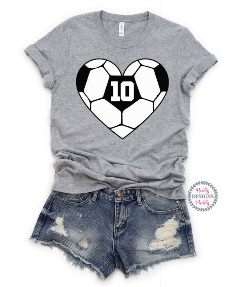 Soccer Shirt, Soccer Mom Shirt, Custom Soccer Shirt, Soccer Number Shirt, Sports Mom Tees, Football, Soccer Ball Tee, Soccer Tees, Mom Shirt bild 1