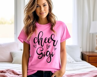 Cheer Gigi Shirt, Cheer Shirt, Cheer Grandma Shirt, Cheer Mom Shirt, Game Day Shirt, Cute Cheer Shirt, Gift For Gigi, Grammy Shirt