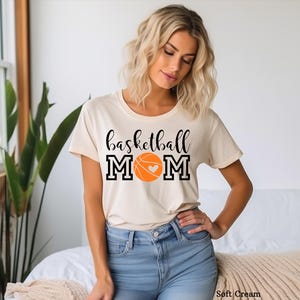 Basketball Mom Shirt, Basketball Shirts, High School Basketball Tee, Game Day Shirt, Basketball Mom, Glitter Basketball, Sports Shirt