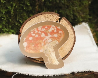 Vinylsticker Red Cap Mushie | Paddestoelen en schimmels | Oregon | PNW | Buitensticker