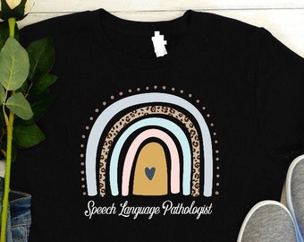 SLP Rainbow Shirt l Speech Language Pathologist l SLP Gift l Speech Language Pathology l slp graduation l Speech Therapy Shirt l Speechie
