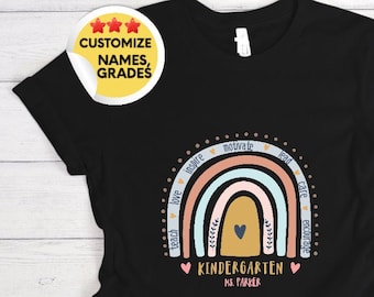 Teacher shirt - Rainbow Teacher Shirt - Kindergarten Teacher Shirt - School shirts for Teachers - Teacher Gift - Team Teacher Tee -Any Grade