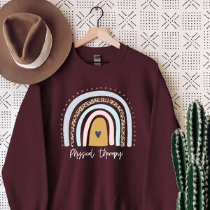 Physical Therapy SweatShirt Gift, PT Retro Rainbow Shirt, PT graduation gift, Physical Therapist tee, PT Assistant, Physical Therapy Shirt