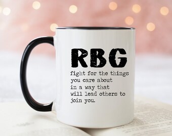 Rbg Mug, Ruth Bader Ginsburg Coffee Cup, There Are Nine Mug, Women Vote, Feminist Mug, 19th Amendment,Fight For The Things You Care About