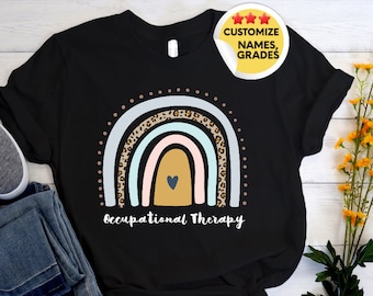 Occupational Therapy Shirt l OT Retro Rainbow shirt l Occupational Therapist l OT gifts l Occupational Therapy Assistant l OT Graduation