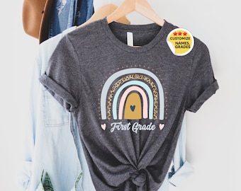 Chemise d’enseignant de première année - Enseignante de 1ère année - Nouveau cadeau d’enseignant - Premier jour d’école - Chemise de retour à l’école - Chemise de première année - Enseignement