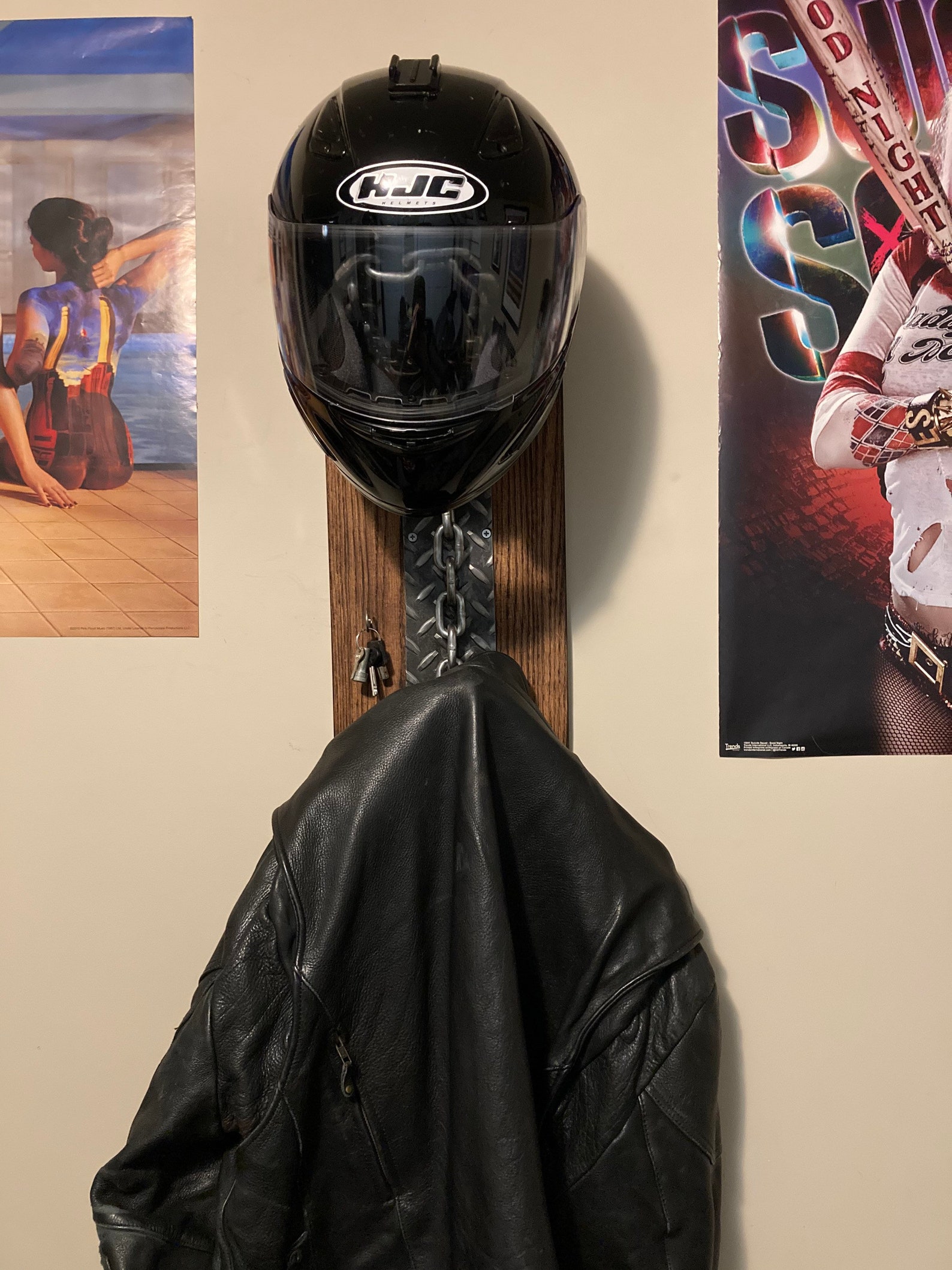 Custom Helmet and Jacket Hanger Etsy