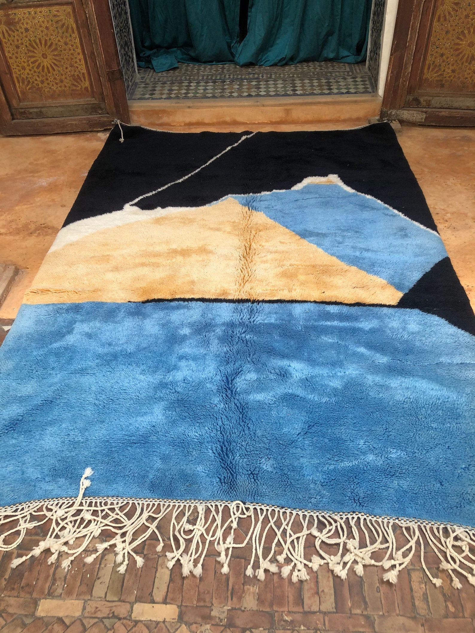 High quality moroccan Beni mrirt wool rug Etsy