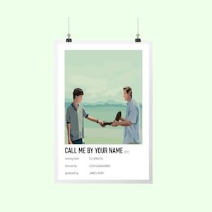 Call Me By Your Name Illustration Film Poster