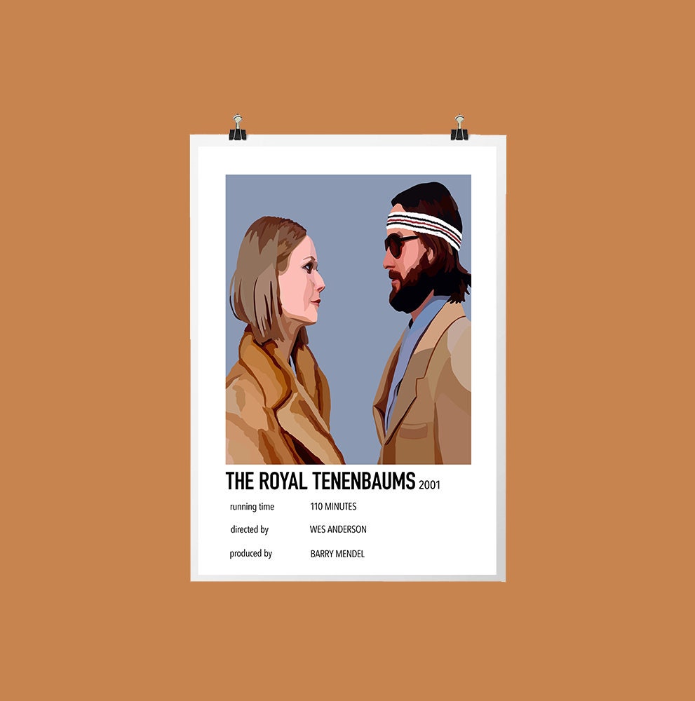 No320 My The Royal Tenenbaums minimal movie poster Duvet Cover by